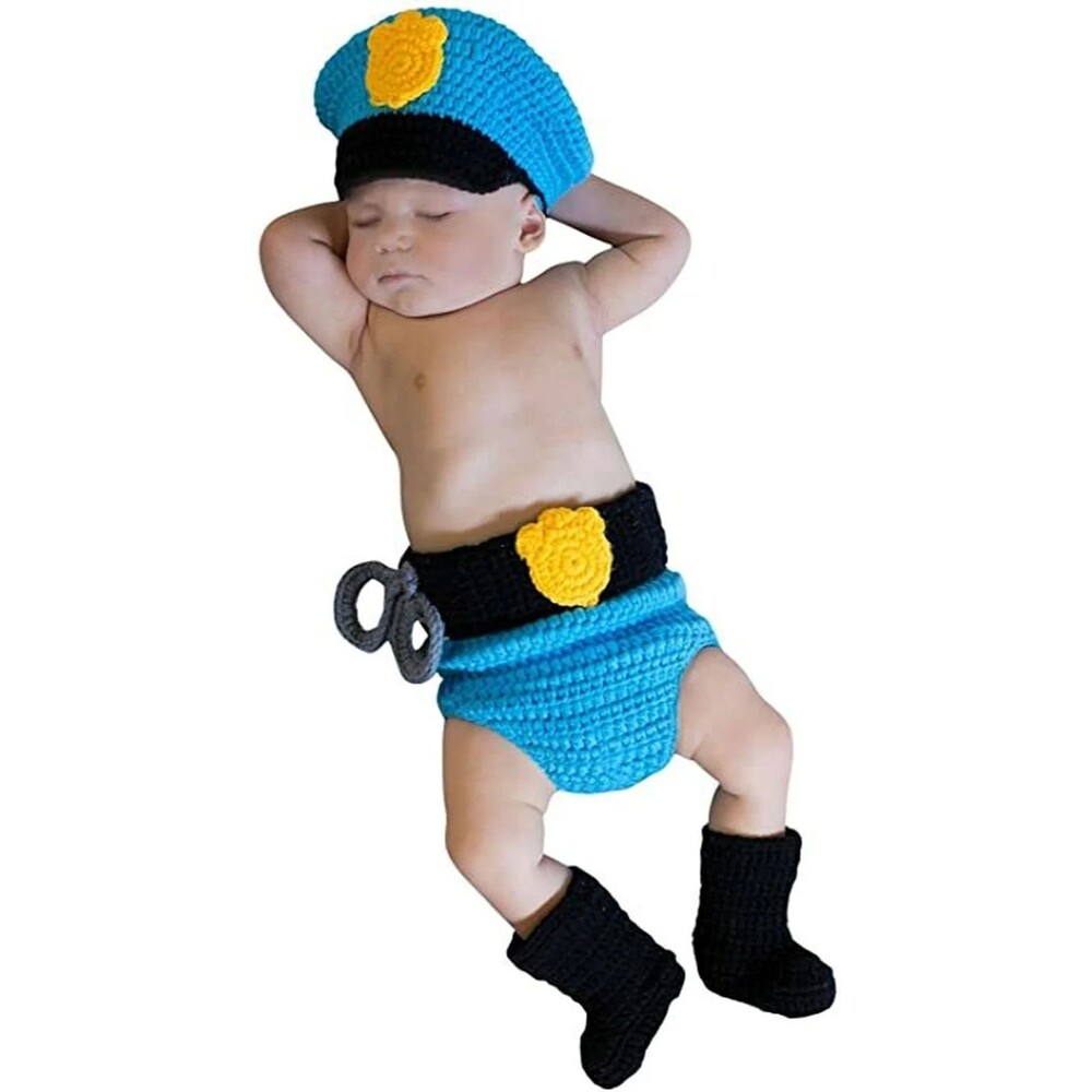 NWT Princess Paradise Baby Boys' Mr. Police Officer Outfit, Size 0-3 Months